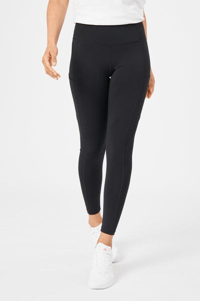 INSPORT INSPORT WOMEN'S POWER POCKET FULL LENGTH BLACK TIGHTS - INSPORT