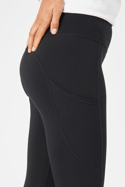 INSPORT INSPORT WOMEN'S POWER POCKET FULL LENGTH BLACK TIGHTS - INSPORT