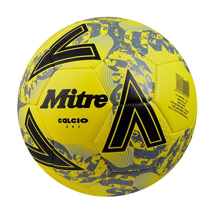 Mitre Mitre Calcio 24 YELLOW/BLACK SOCCER BALL - INSPORT