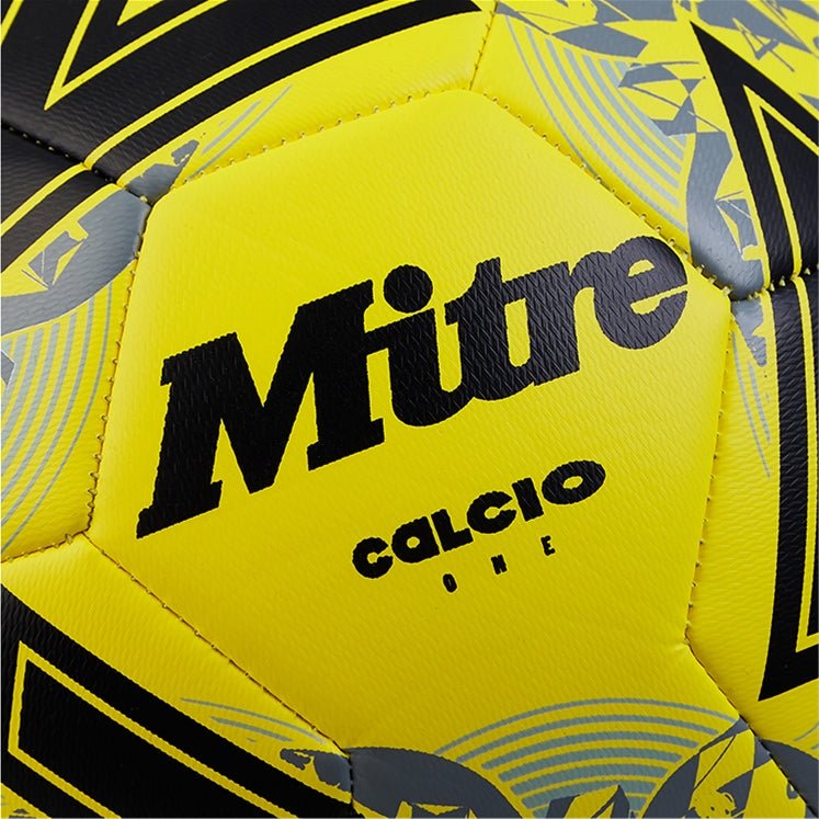 Mitre Mitre Calcio 24 YELLOW/BLACK SOCCER BALL - INSPORT