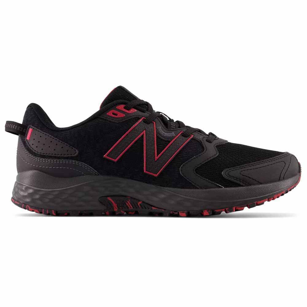 New Balance NEW BALANCE MEN'S 410 TRAIL BLACK/RED RUNNING SHOES (2E WIDE) - INSPORT
