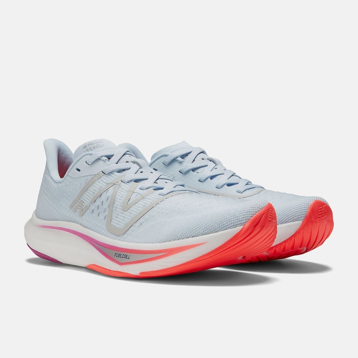 New Balance NEW BALANCE WOMEN'S FUELCELL REBEL V3 BLUE/PINK RUNNING SHOES - INSPORT