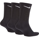 Nike NIKE EVERYDAY CUSHIONED BLACK TRAINING CREW SOCKS (3 PAIRS) - INSPORT