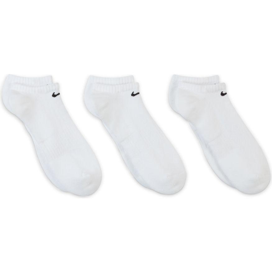 Nike NIKE EVERYDAY CUSHIONED TRAINING WHITE NO-SHOW SOCKS (3 PAIRS) - INSPORT