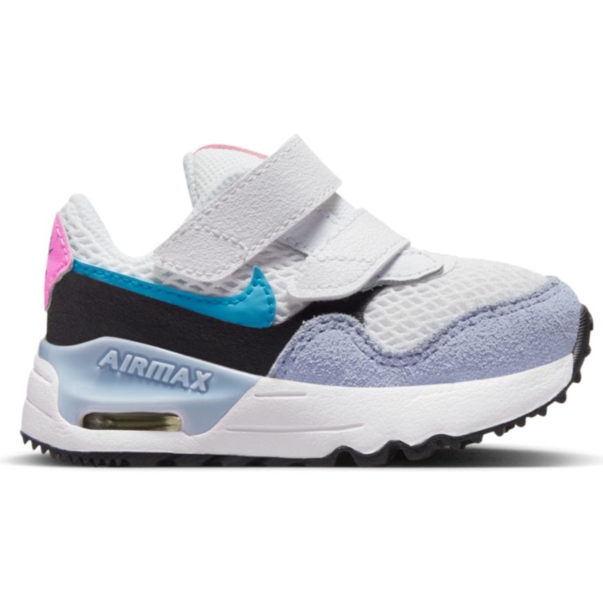 Nike NIKE INFANT'S AIR MAX SYSTM WHITE/BLUE SHOES - INSPORT