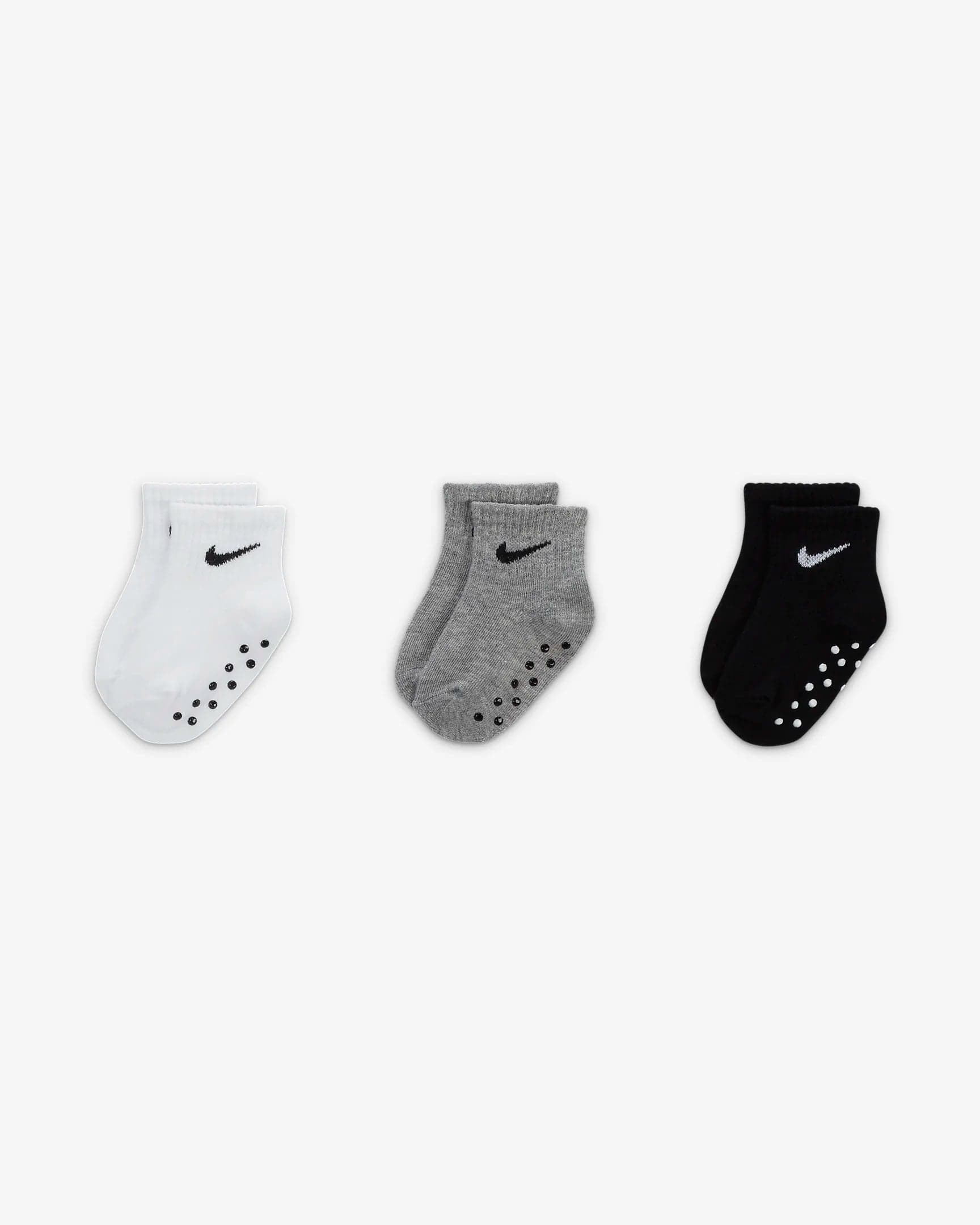 Nike NIKE INFAN'TS GRIPPER ANKLE SOCKS (6-12M X3 PAIRS) - INSPORT
