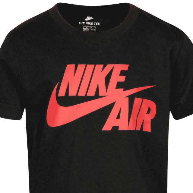 Nike NIKE JUNIOR AIR SWOOSH BLACK TEE - INSPORT