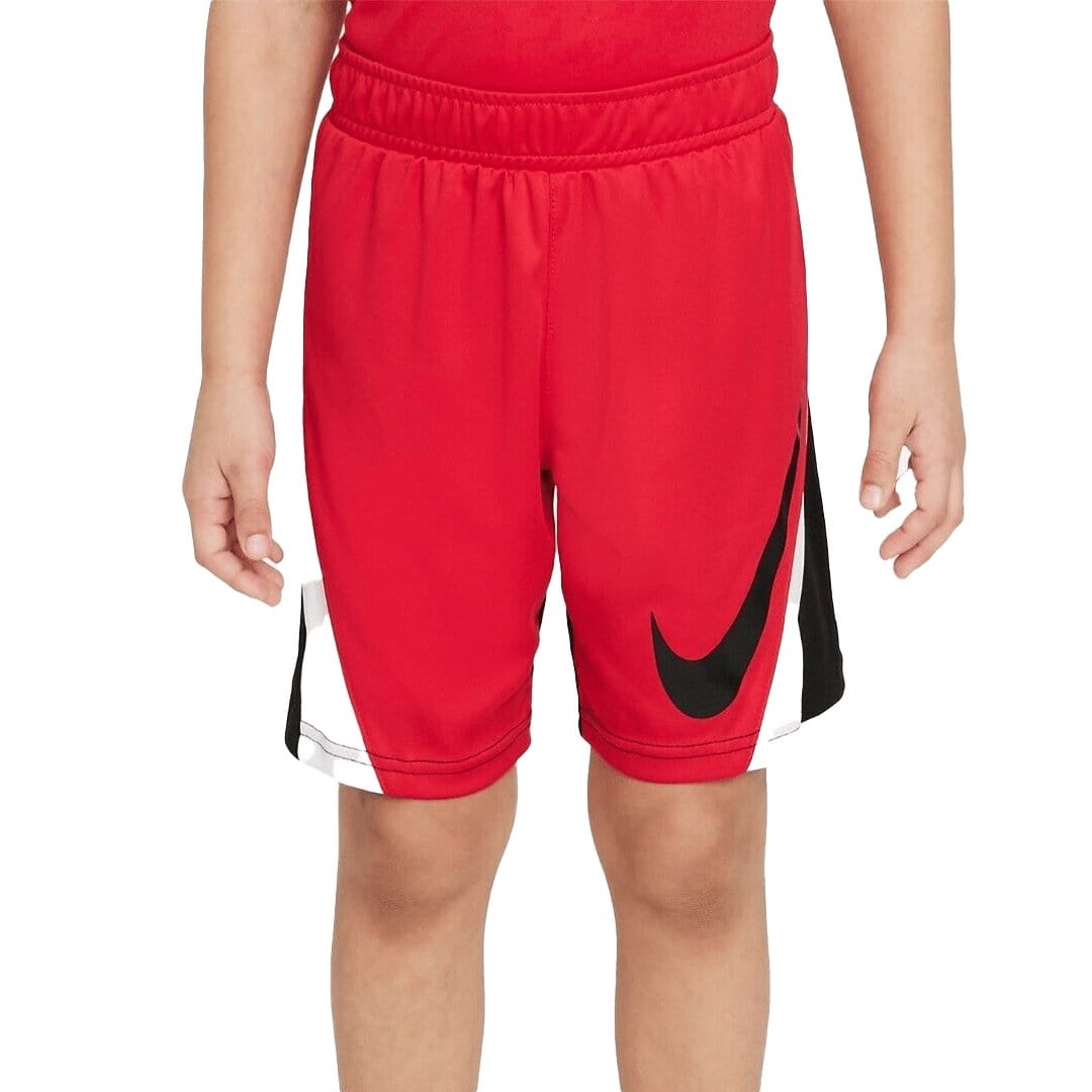 Nike NIKE JUNIOR DRI-FIT COLOURBLOCK RED SHORTS - INSPORT