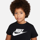 Nike NIKE JUNIOR FUTURA CROP BLACK TEE - INSPORT