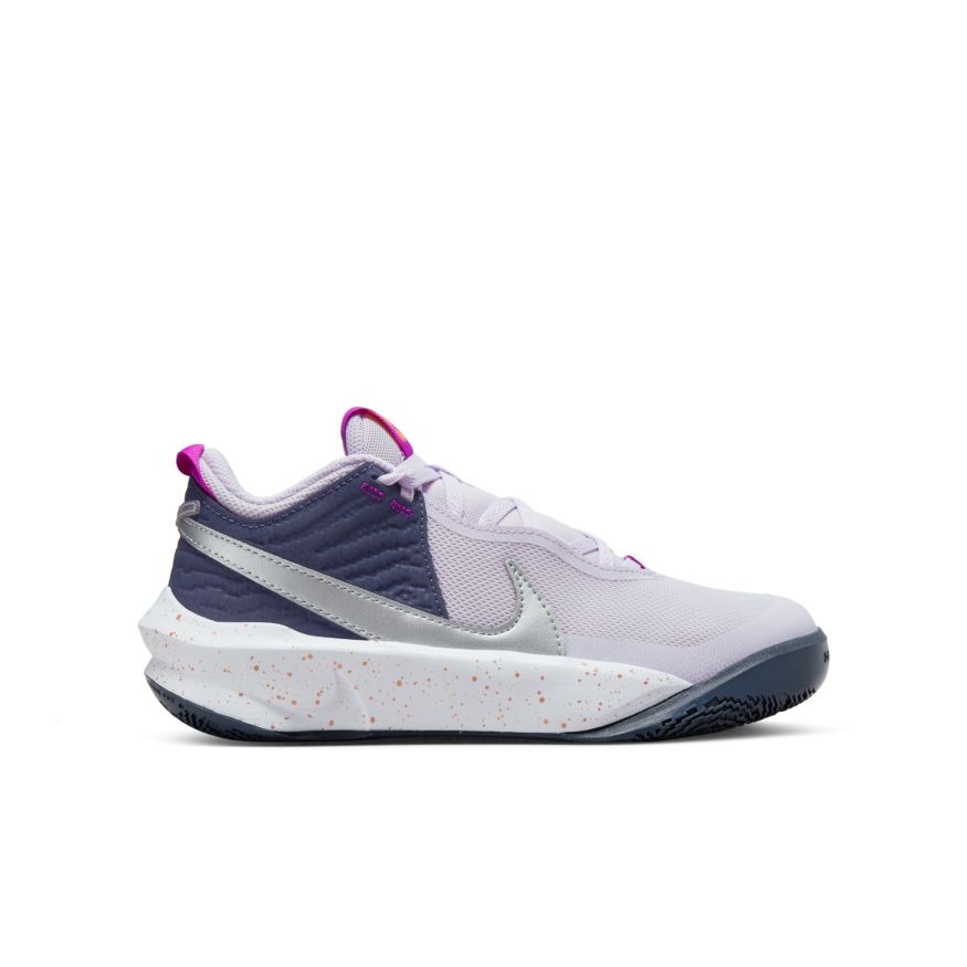 Nike NIKE JUNIOR TEAM HUSTLE D 10 SE PURPLE/WHITE BASKETBALL SHOES - INSPORT