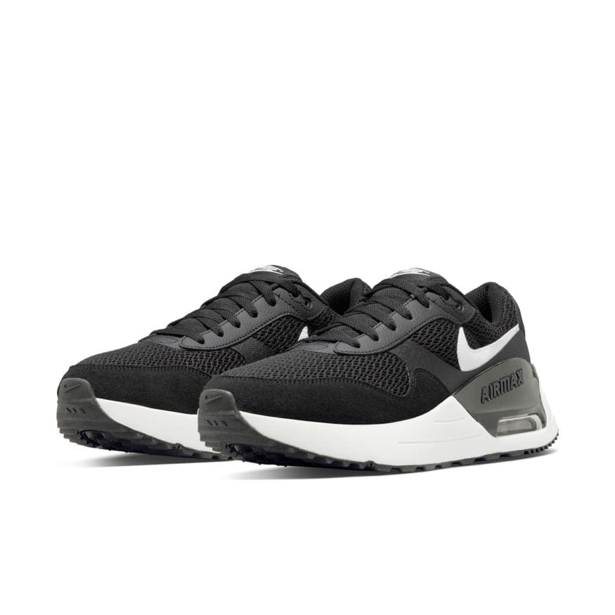 Nike NIKE MEN'S AIR MAX SYSTM BLACK/WHITE SHOES - INSPORT