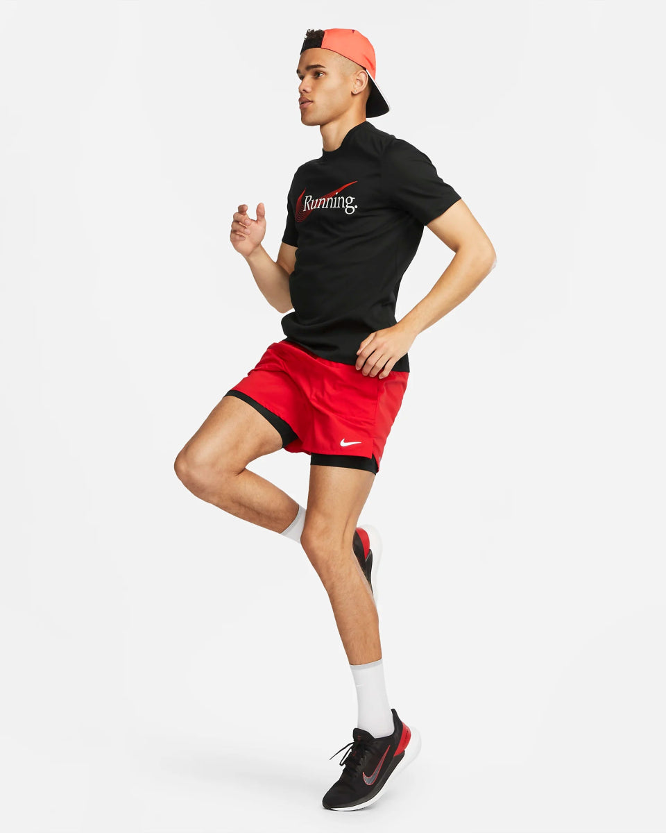 Nike NIKE MEN'S BLACK RUNNING TEE - INSPORT