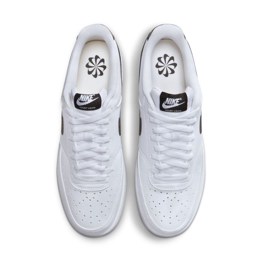 Nike NIKE MEN'S COURT VISION LOW NEXT NATURE WHITE SHOES - INSPORT