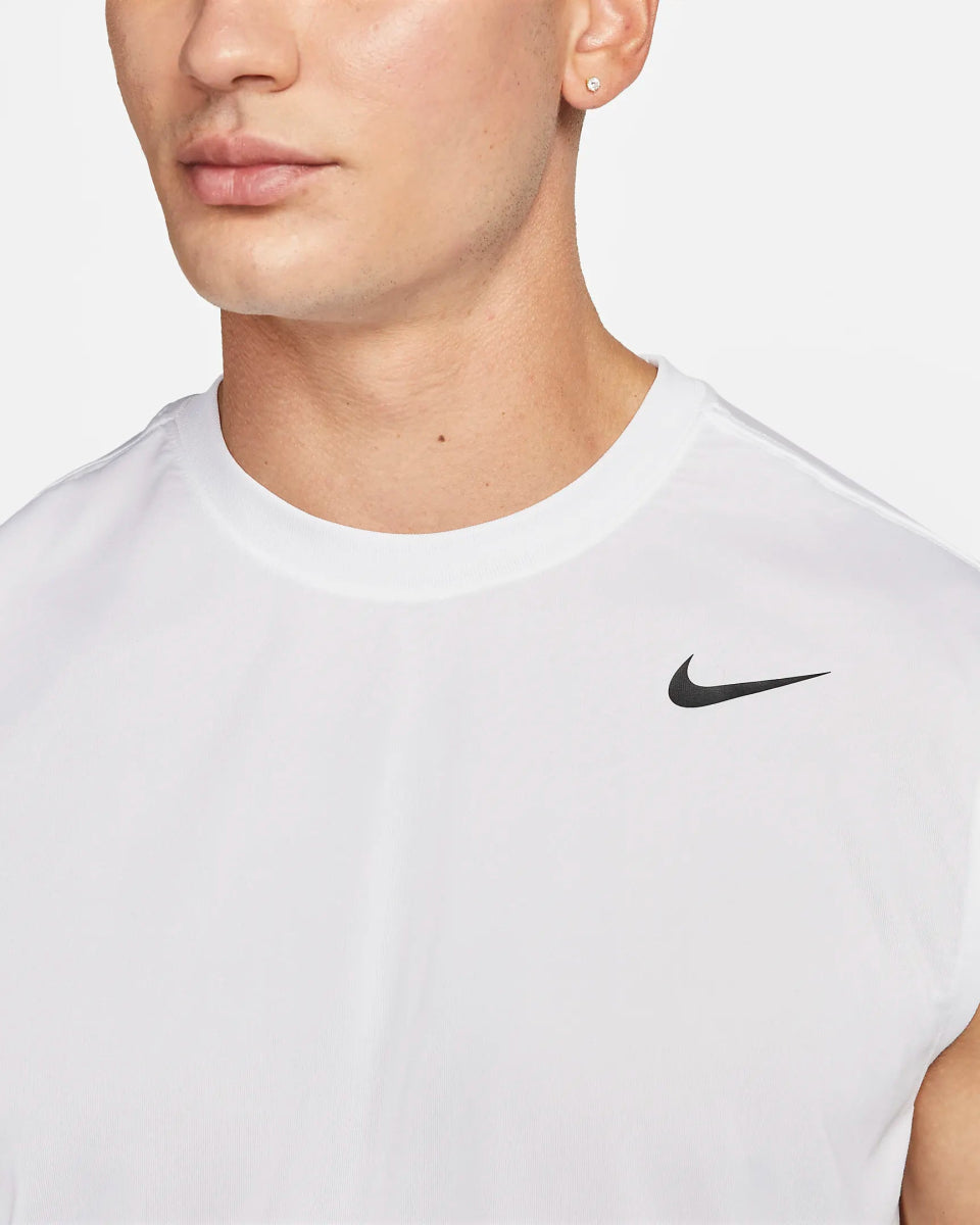 Nike NIKE MEN'S DRI-FIT LEGEND WHITE TANK - INSPORT