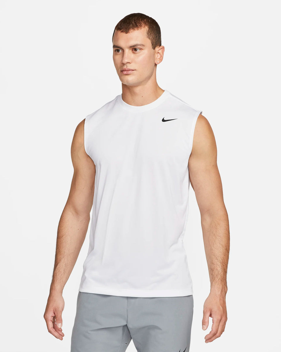 Nike NIKE MEN'S DRI-FIT LEGEND WHITE TANK - INSPORT