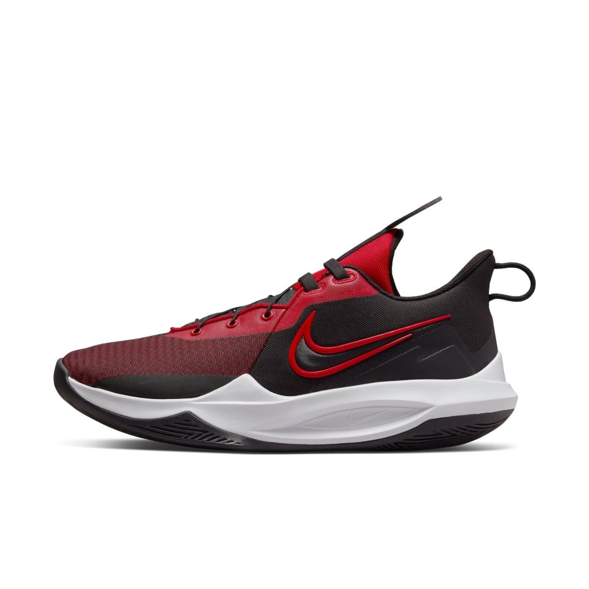 Nike NIKE MEN'S PRECISION 6 FLYEASE BASKETBALL BLACK/RED SHOES - INSPORT