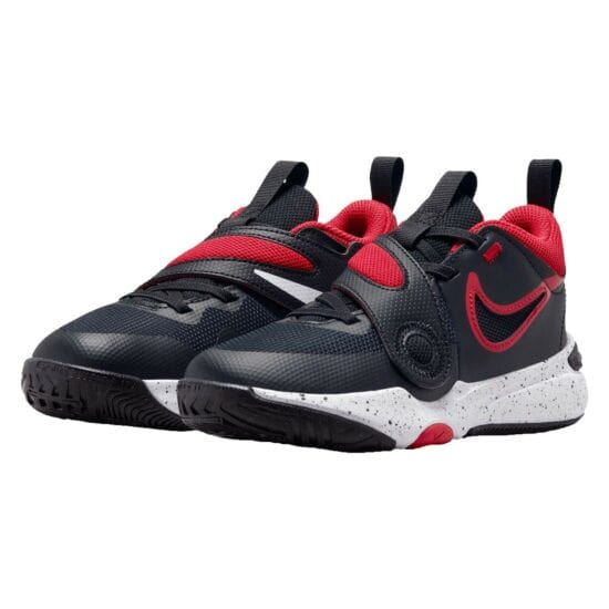 Nike NIKE TODDLER'S TEAM HUSTLE D 11 BLACK/RED BASKETBALL SHOES - INSPORT