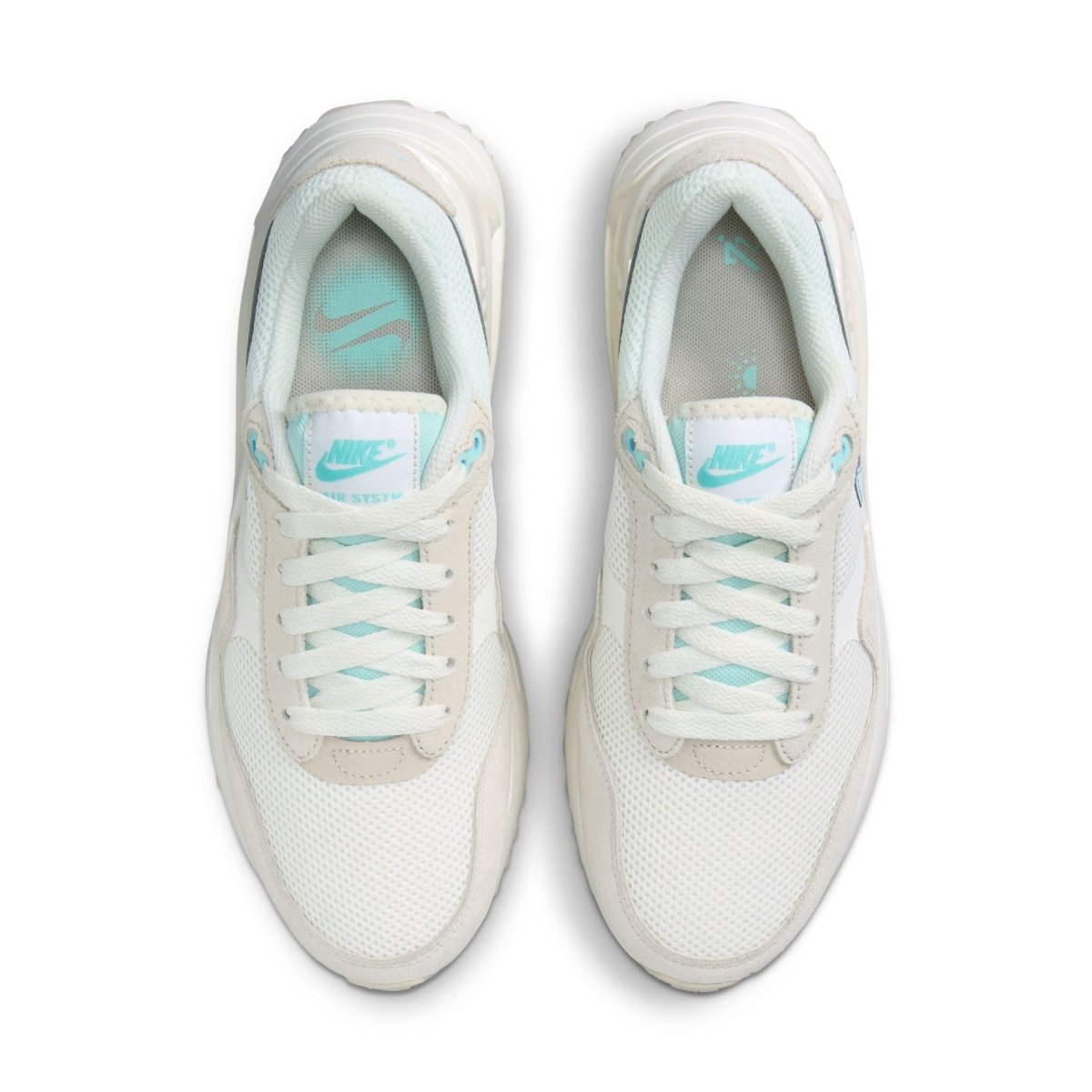 Nike NIKE WOMEN'S AIR MAX SYSTM WHITE/BLUE SHOES - INSPORT