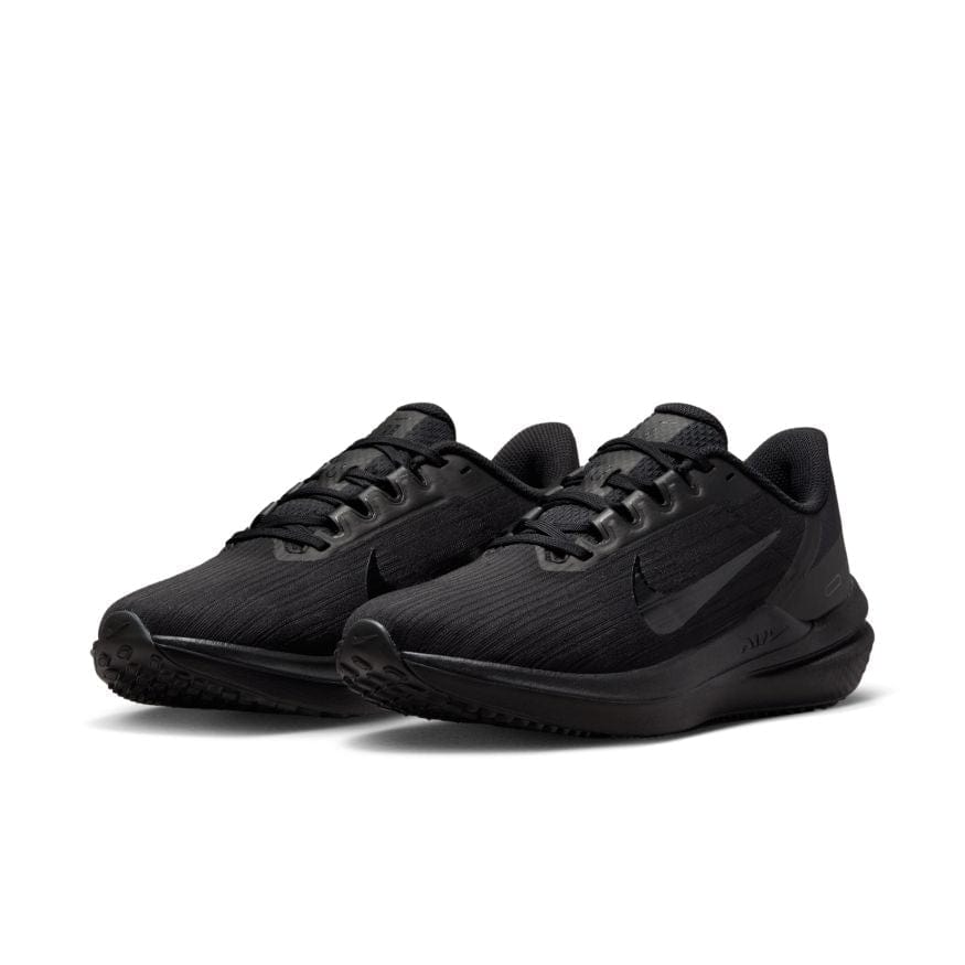 Nike NIKE WOMEN'S AIR WINFLO 9 ROAD RUNNING TRIPLE BLACK SHOES - INSPORT