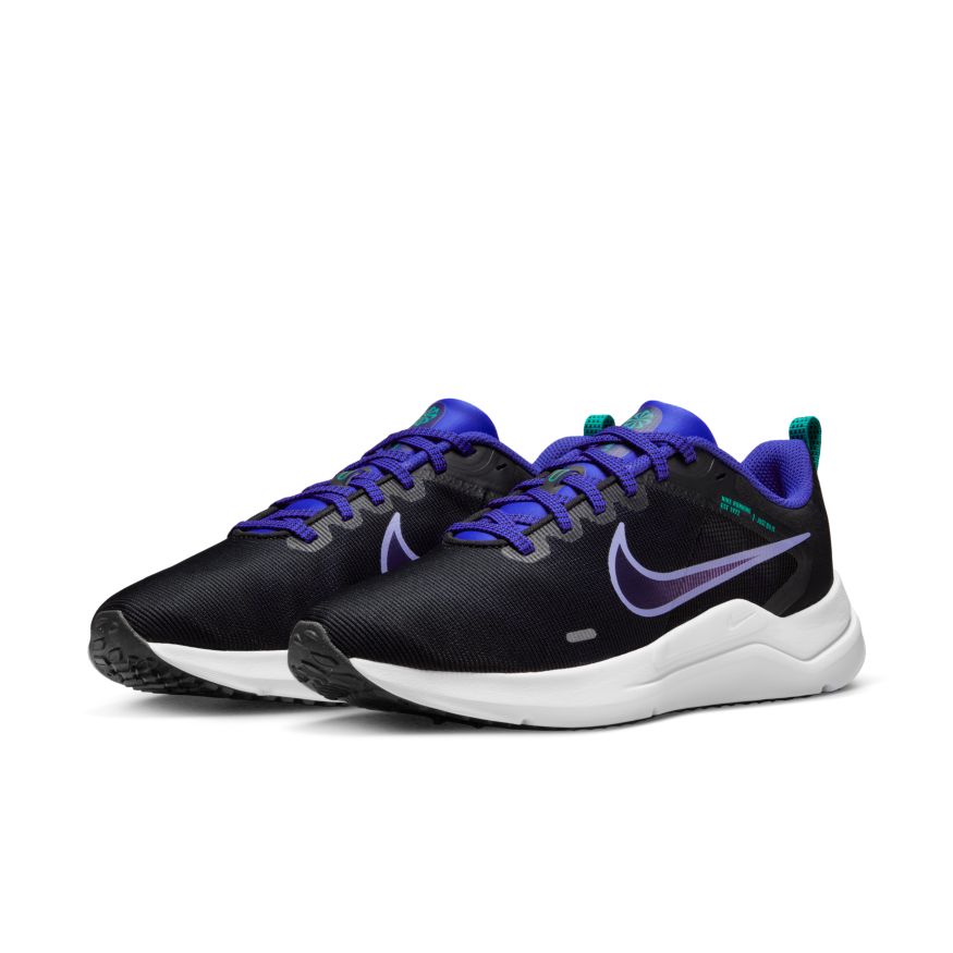 Nike NIKE WOMEN'S DOWNSHIFTER 12 BLACK/PURPLE ROAD RUNNING SHOE - INSPORT