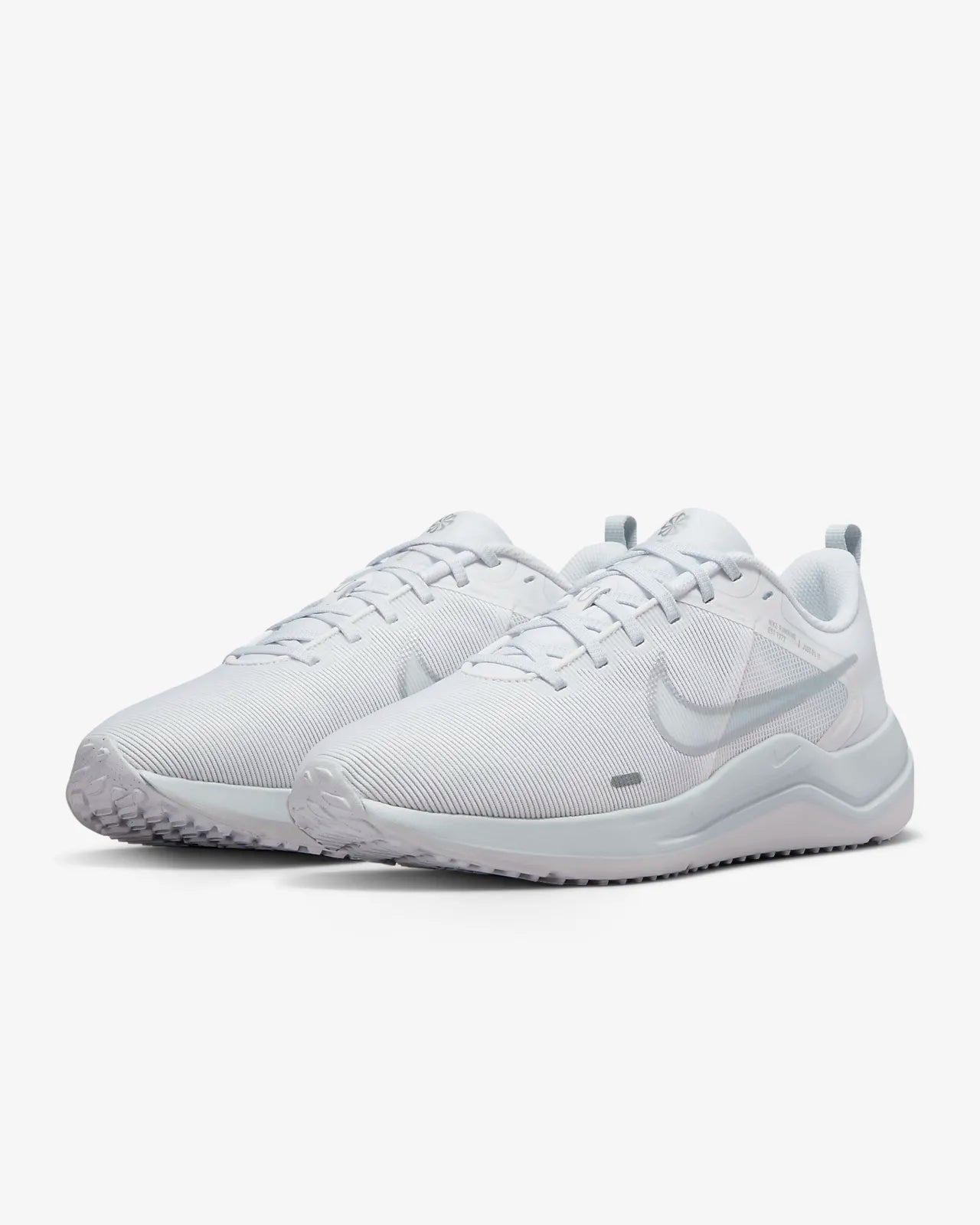 Nike NIKE WOMEN'S DOWNSHIFTER 12 TRIPLE WHITE ROAD RUNNING SHOES - INSPORT