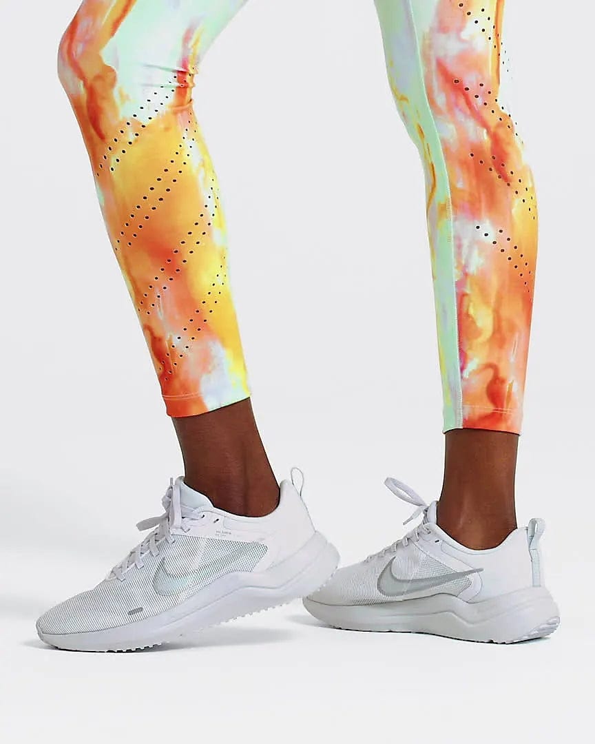 Nike NIKE WOMEN'S DOWNSHIFTER 12 TRIPLE WHITE ROAD RUNNING SHOES - INSPORT