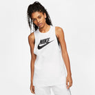 Nike NIKE WOMEN'S FUTURA MUSCLE WHITE SINGLET - INSPORT