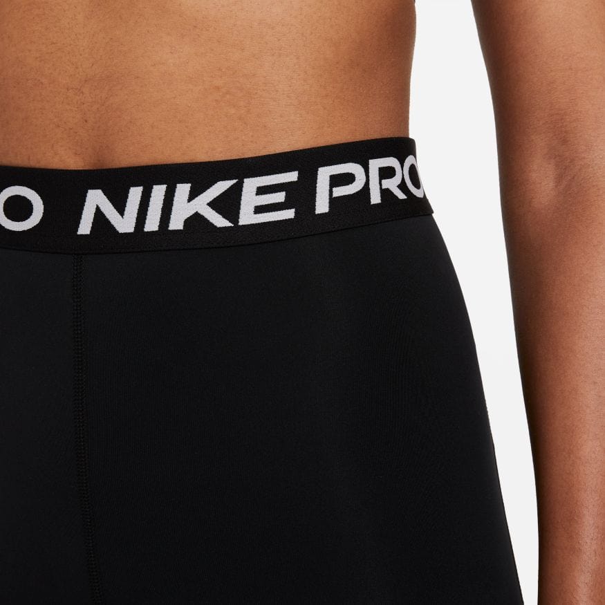Nike NIKE WOMEN'S PRO 365 HIGH-WAISTED 7/8 MESH PANEL BLACK TIGHTS - INSPORT