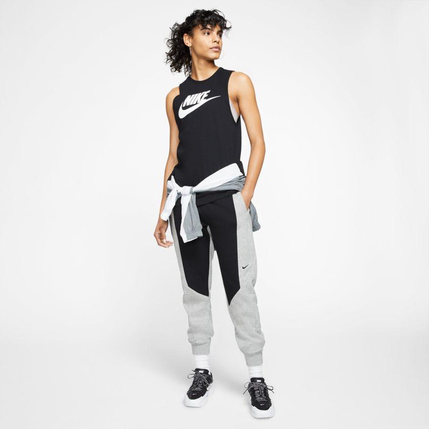 Nike NIKE WOMEN'S SPORTSWEAR BLACK MUSCLE TANK SINGLET - INSPORT