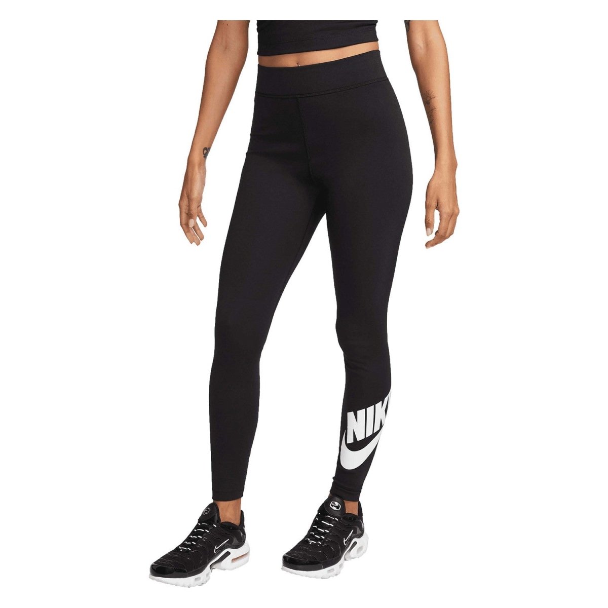 Nike NIKE WOMEN’S SPORTSWEAR CLASSICS HIGH-WAISTED GRAPHIC BLACK LEGGINGS - INSPORT