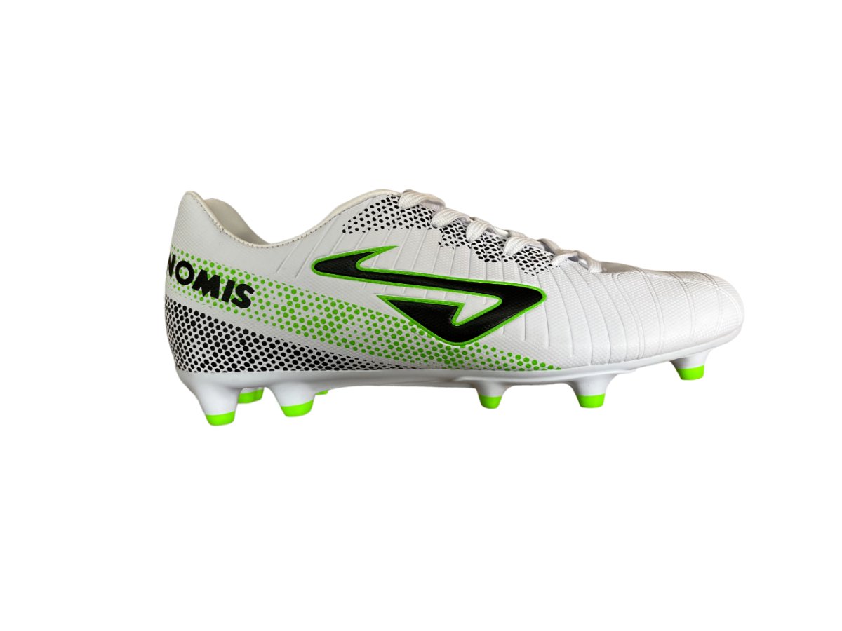 NOMIS MEN S PRODIGY 2.0 WHITE BLACK FOOTBALL BOOTS