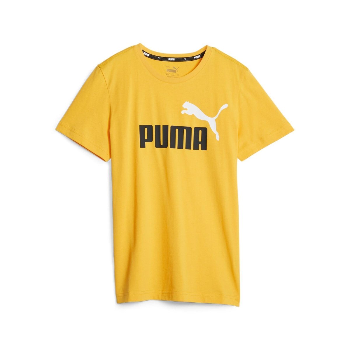 Puma PUMA JUNIOR Essentials+ Two-Tone Logo YELLOW Tee - INSPORT