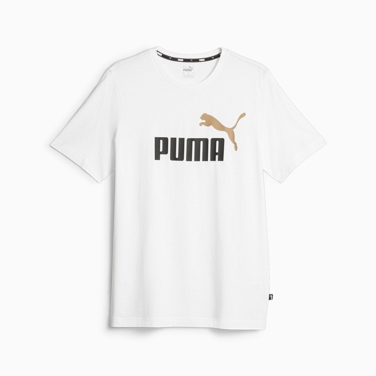 Puma PUMA MEN'S Essentials+ 2 Colour Logo WHITE Tee - INSPORT