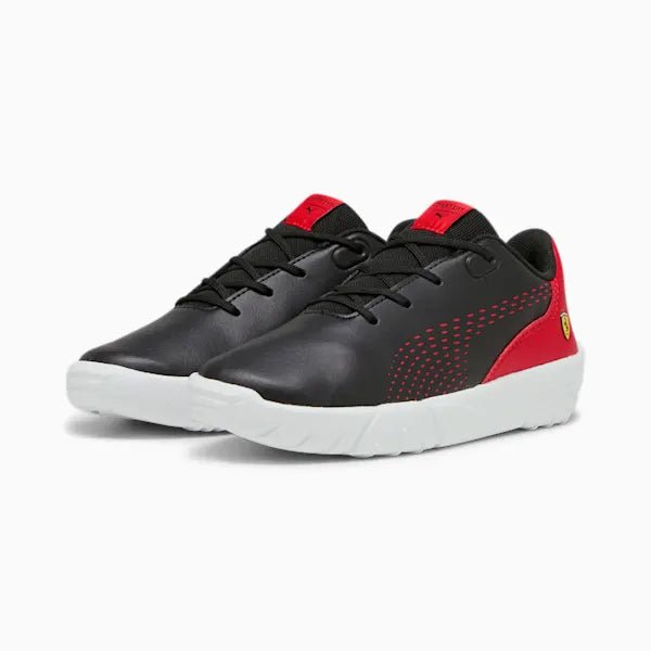 PUMA KIDS SCUDERIA FERRARI DRIFT CAT DECIMA MOTORSPORT BLACK RED SHOE INSPORT