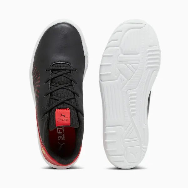 PUMA KIDS SCUDERIA FERRARI DRIFT CAT DECIMA MOTORSPORT BLACK RED SHOE INSPORT
