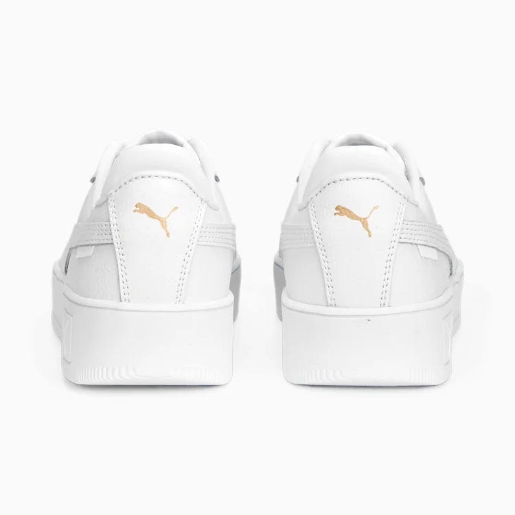 Puma basket cheap platform white gold