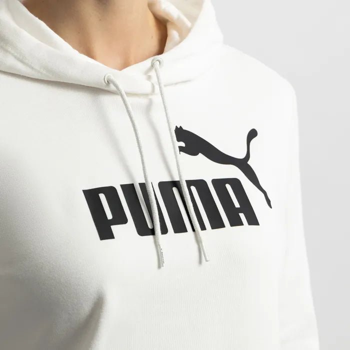 Puma PUMA WOMEN'S ESS LOGO FLC WHITE HOODIE - INSPORT