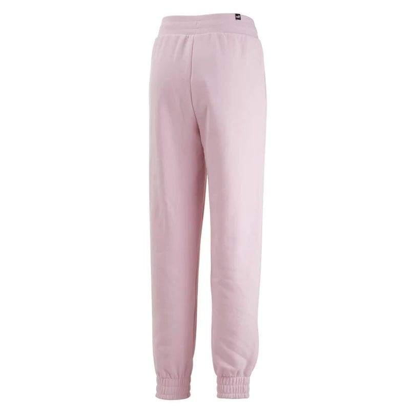Puma PUMA WOMEN'S ESSENTIAL EMBROIDERY HIGH WAISTED PINK TRACKPANTS - INSPORT