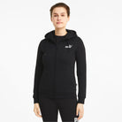 Puma PUMA WOMEN'S ESSENTIALS FULL-ZIP BLACK JACKET - INSPORT