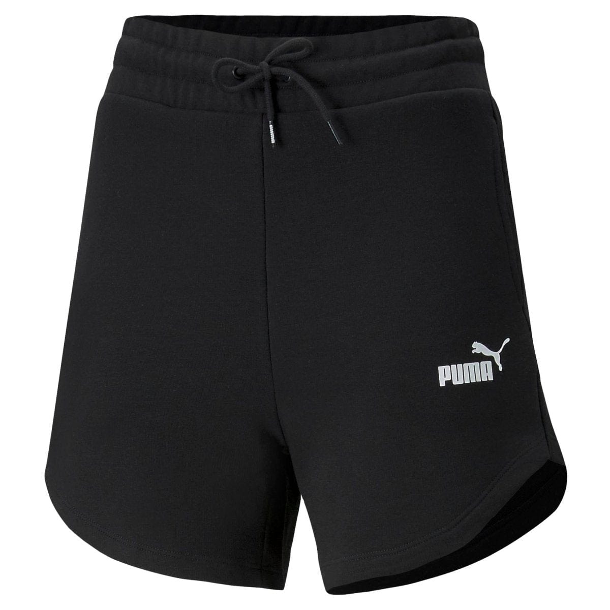 Puma PUMA WOMEN'S ESSENTIALS HIGH WAIST BLACK SHORTS - INSPORT