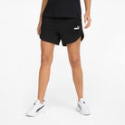 Puma PUMA WOMEN'S ESSENTIALS HIGH WAIST BLACK SHORTS - INSPORT