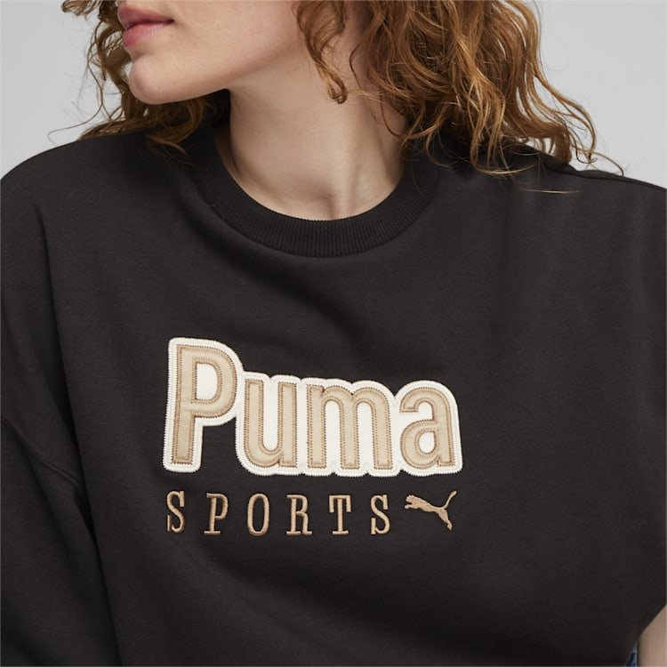 Puma PUMA WOMEN'S TEAM OS CREW BLACK - INSPORT