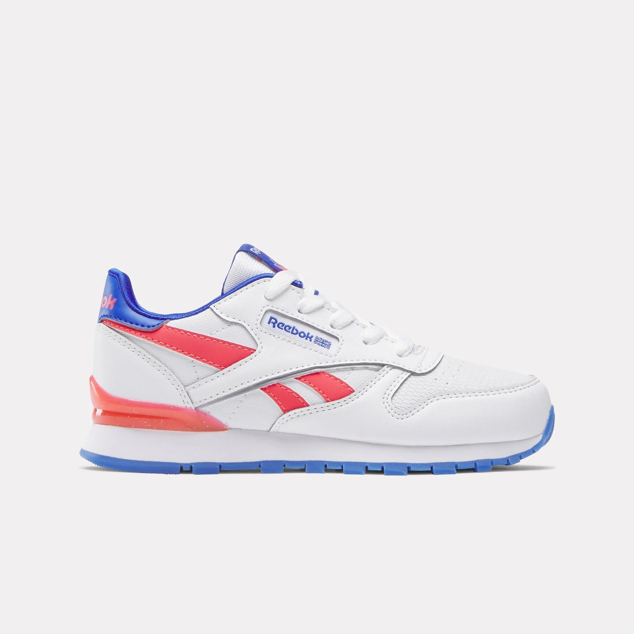 Reebok REEBOK INFANTS Classic Leather Step N Flash BLUE/RED SHOES - INSPORT