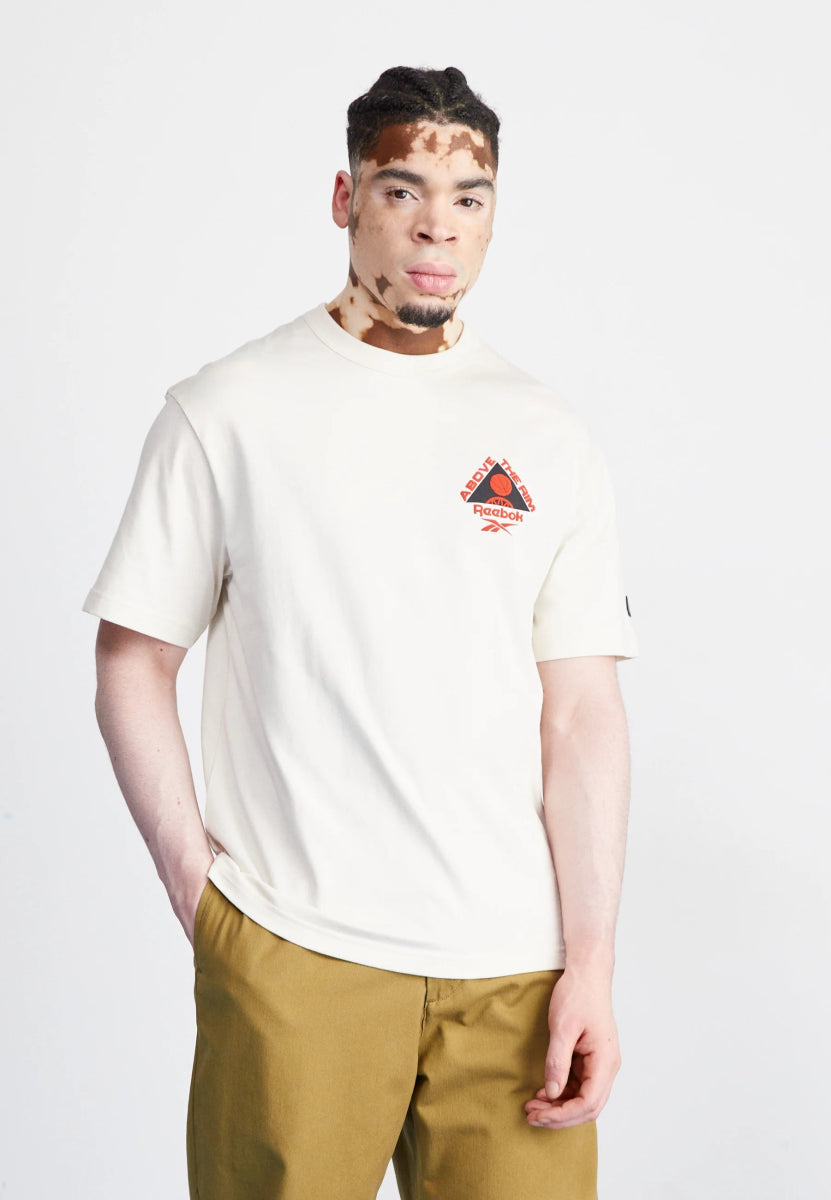 REEBOK MEN S ATR HOOPWEAR CREAM TEE INSPORT