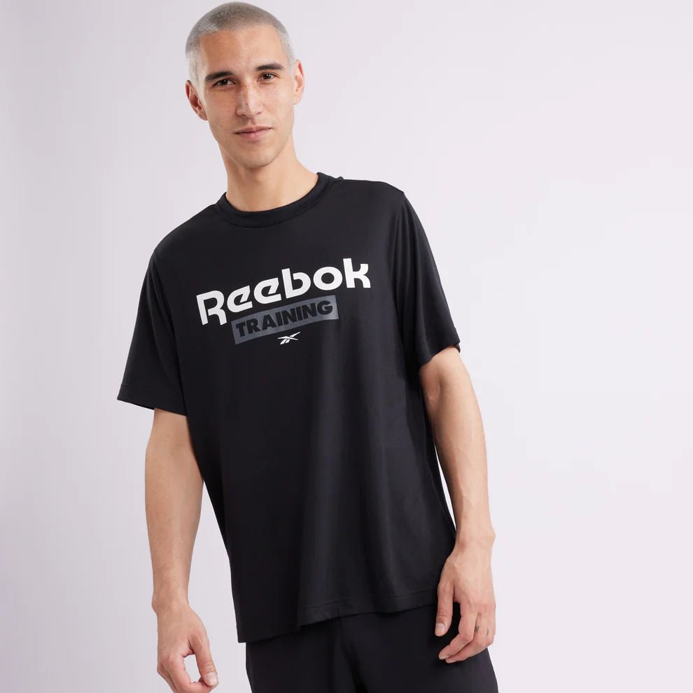 Reebok REEBOK MEN'S TRAINING GRAPHIC BLACK TEE - INSPORT