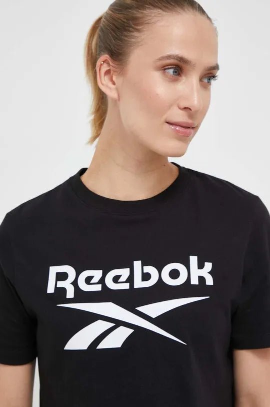 Reebok REEBOK WOMEN'S BIG LOGO CROP BLACK TEE - INSPORT
