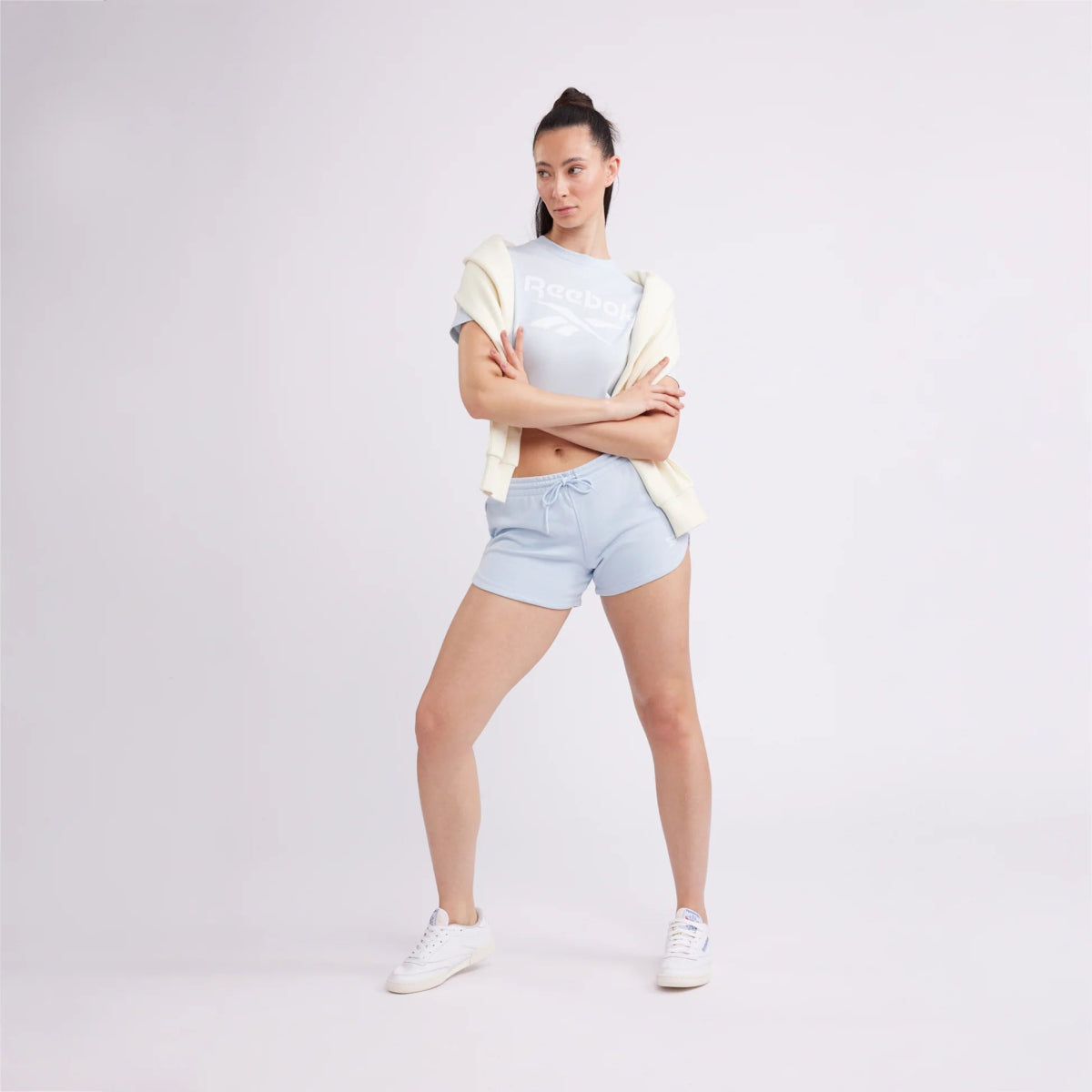 White 2024 reebok shorts