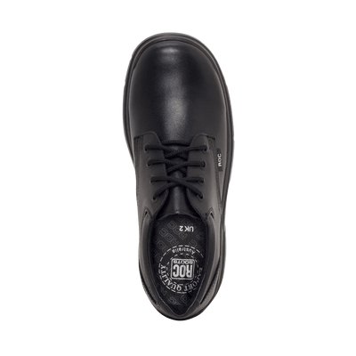 Roc Boots ROC BOOTS JUNIOR RIGOUR BLACK LACE LEATHER SCHOOL SHOES - INSPORT