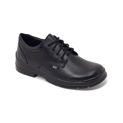 Roc Boots ROC BOOTS JUNIOR RIGOUR BLACK LACE LEATHER SCHOOL SHOES - INSPORT