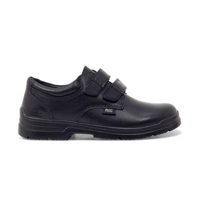 Roc Boots ROC BOOTS JUNIOR ROCKET VELCRO BLACK LEATHER SHOES - INSPORT